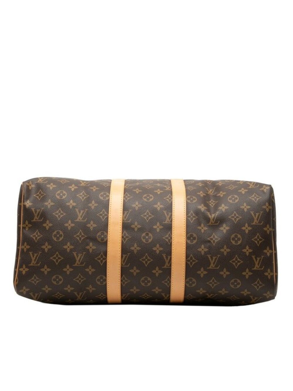 Louis Vuitton Monogram Keepall 45 Boston Bag Brown Leather - Picture 3 of 6